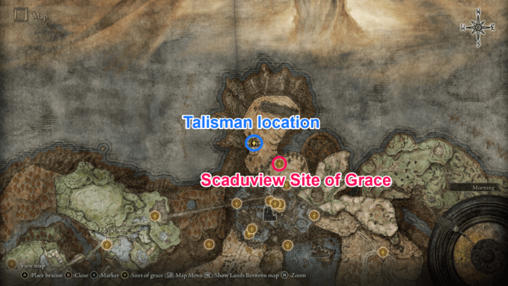 Elden Ring - Sharpshot Talisman Map View