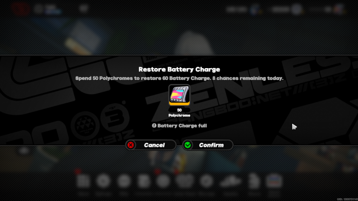 Use Polychromes or Ether Battery to replenish Battery Charge
