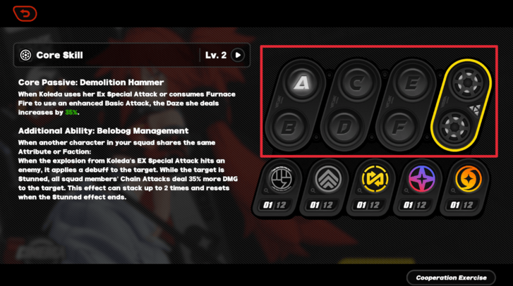 Core Skill and Core Passive