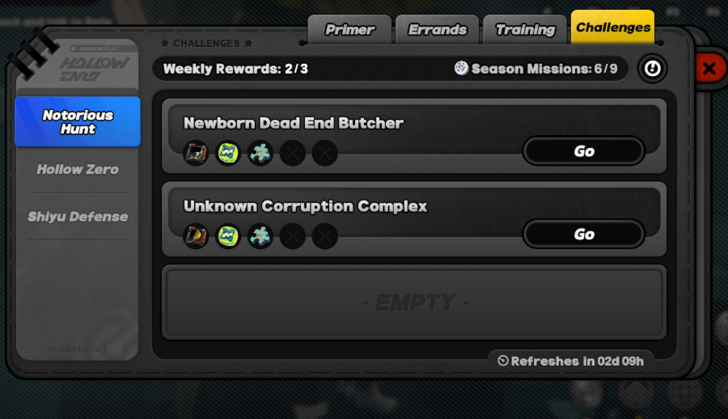 Notorious Hunt has No Battery Cost