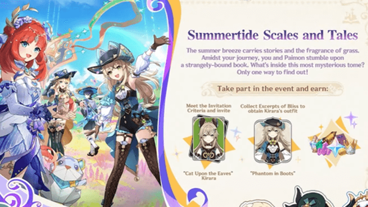 Genshin Impact - 4.8 New Event - Summertide Scales and Tales