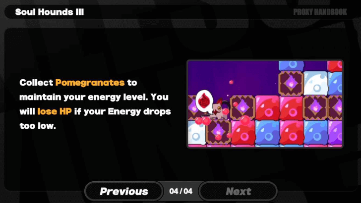 Collect Pomegranates to Maintain Energy Levels