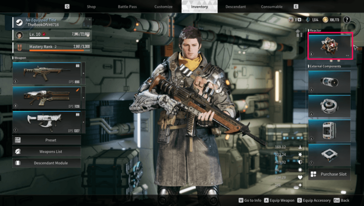 The First Descendant - Inventory Screen.png