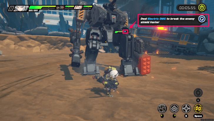 Bring Electric Characters to Break Shield