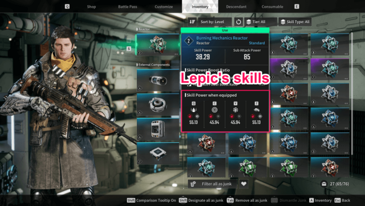 The First Descendant - Reactor Skill Power When Equipped (Lepic).png