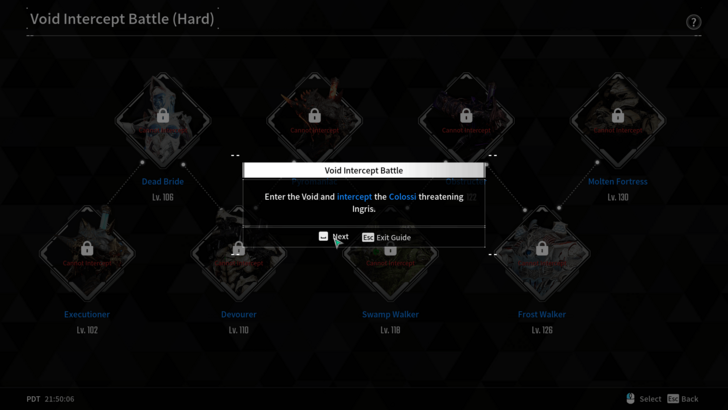 Tutorial Screenshots Void Intercept Battles