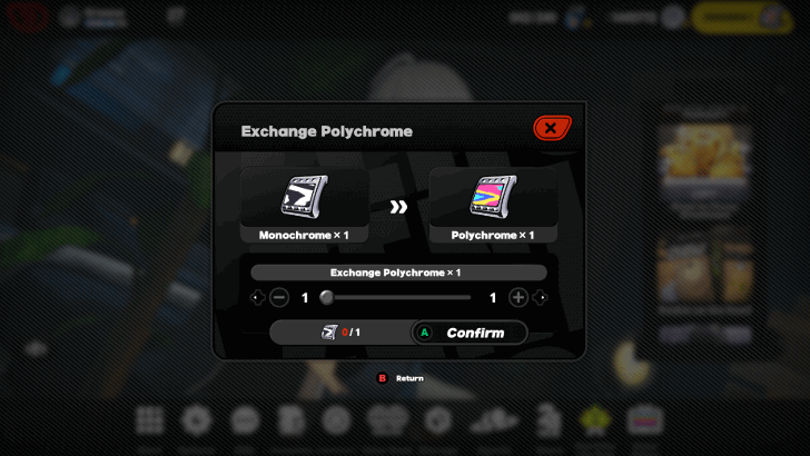 Monochrome Exchange into Polychrome