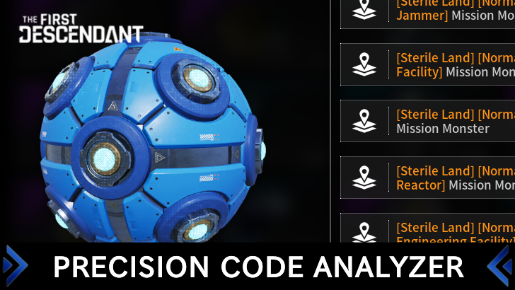 The First Descendant - How to Farm Precision Code Analyzer