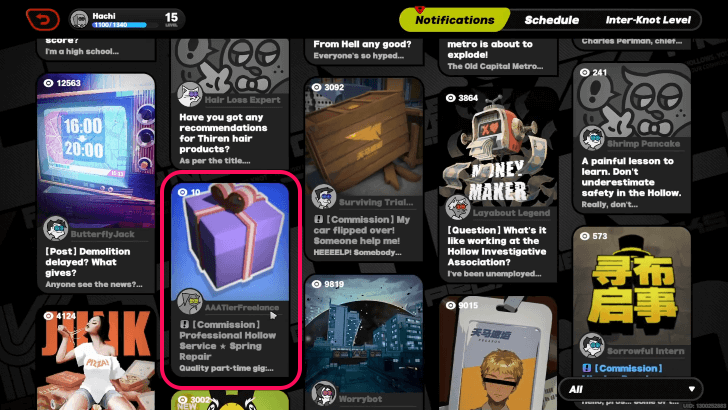 Accept Commission from Inter-Knot