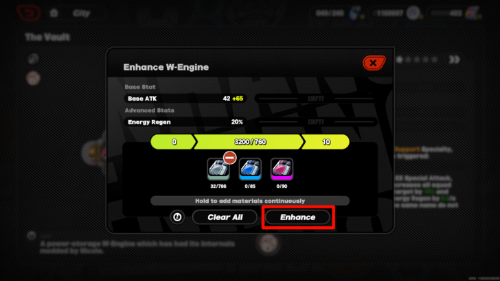 Enhance W-Engine