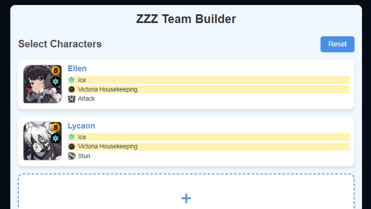 Use the Team Builder Tool
