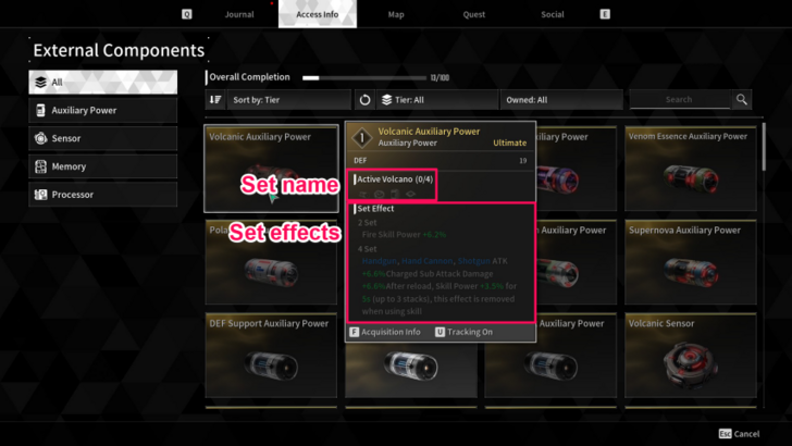 The First Descendant - External Components Sets.png