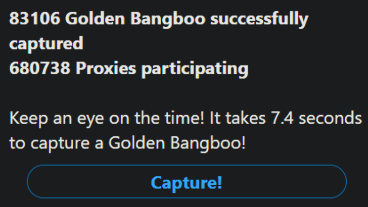 Time Your Capture to 7.4s