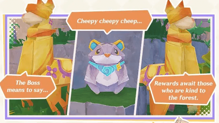 Genshin - Simulanka - Paper Origami Animals