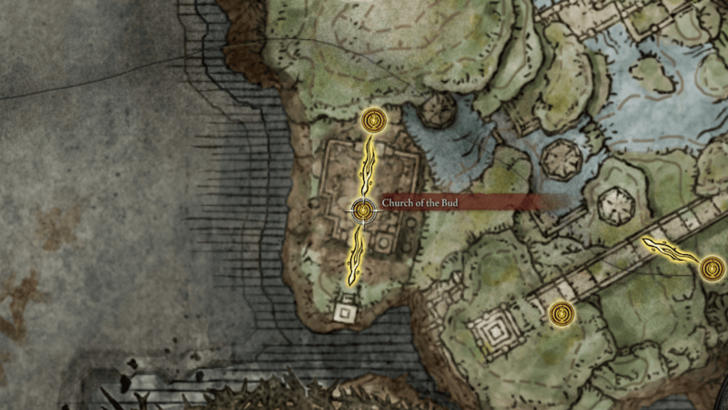 Elden Ring - Church of the Bud Map Location