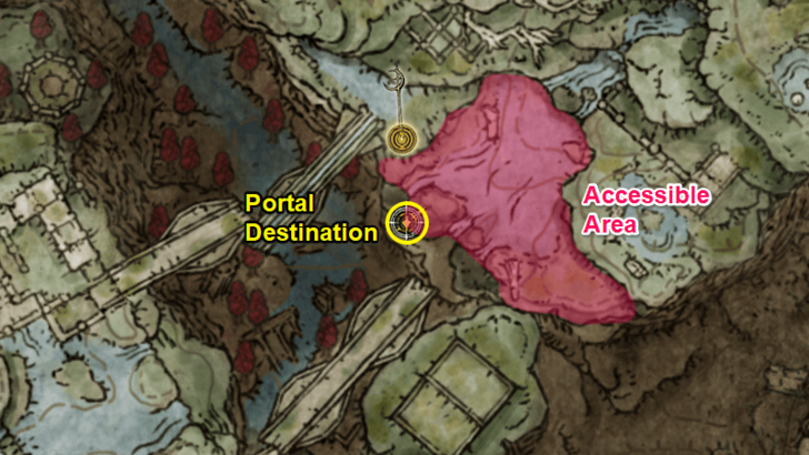 Elden Ring - Ancient Ruins of Rauh Portal Destination Map Location