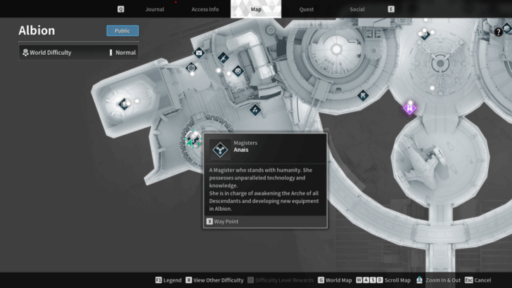 The First Descendant - Anais Location in Albion