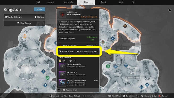The First Descendant - Void Fragments Attributes