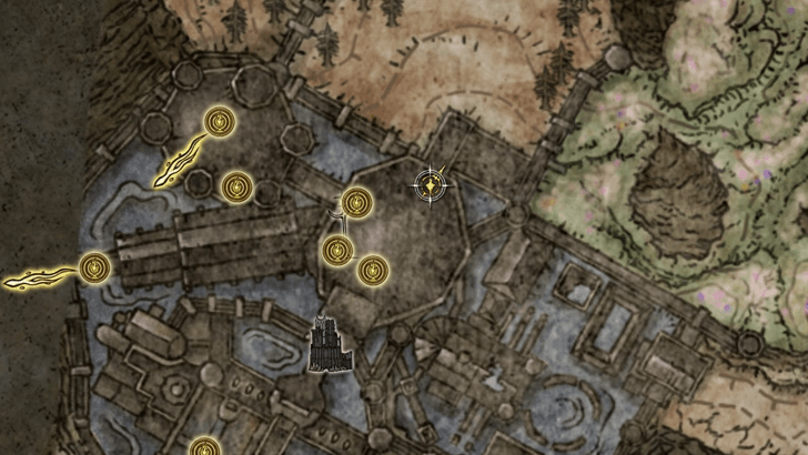 Ansbach and Leda Invasion Signs Map Location