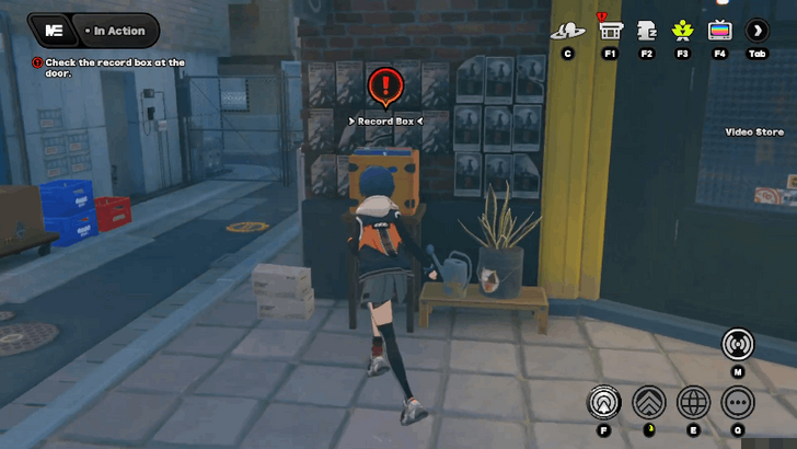 Record Box Outside Random Play Video Store