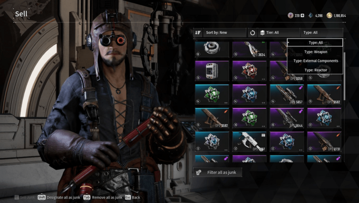 The First Descendant - Sell Items