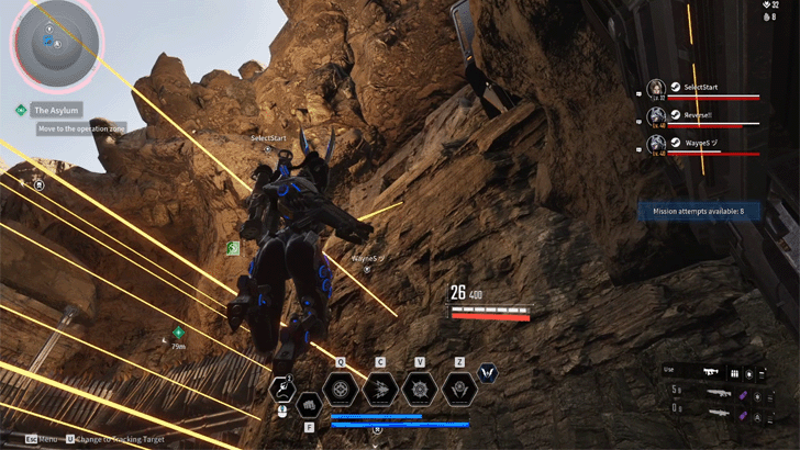 The First Descendant - Use Grappling Hook to Jump Over Laser Beams