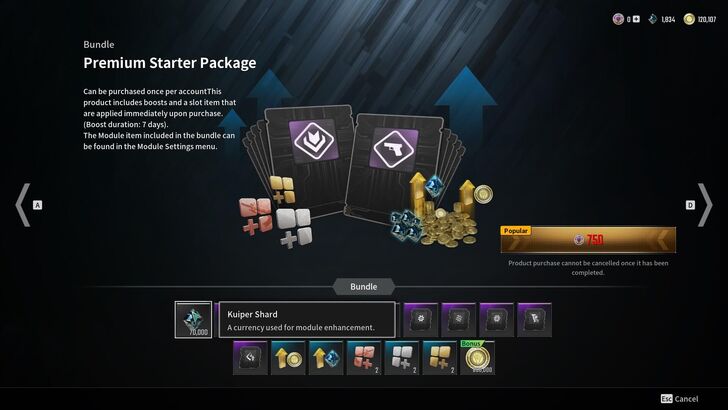 The First Descendant - Kuiper Shard Shop