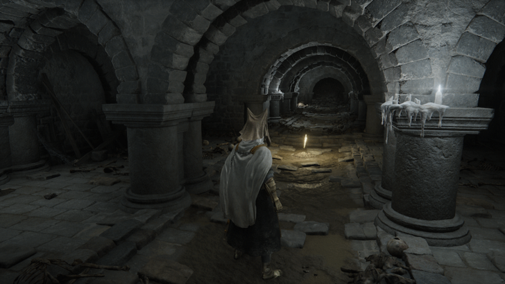 Elden Ring - Fog Rift Catacombs Site of Grace World Location