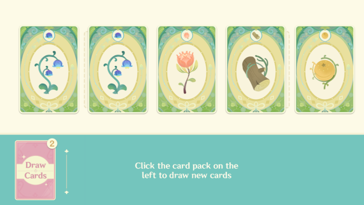Genshin - Fragrant Fantasy - Obtain Plant and Omni Cards