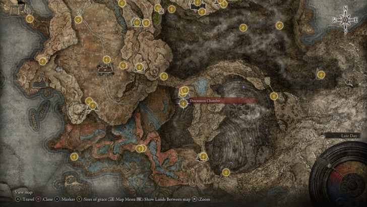 Elden Ring - Discussion Chamber Site of Grace Map Location
