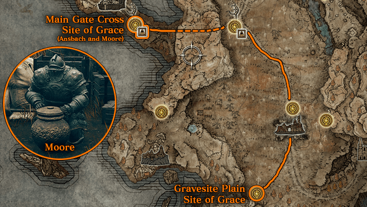 Moore Location Main Gate Cross Site of Grace