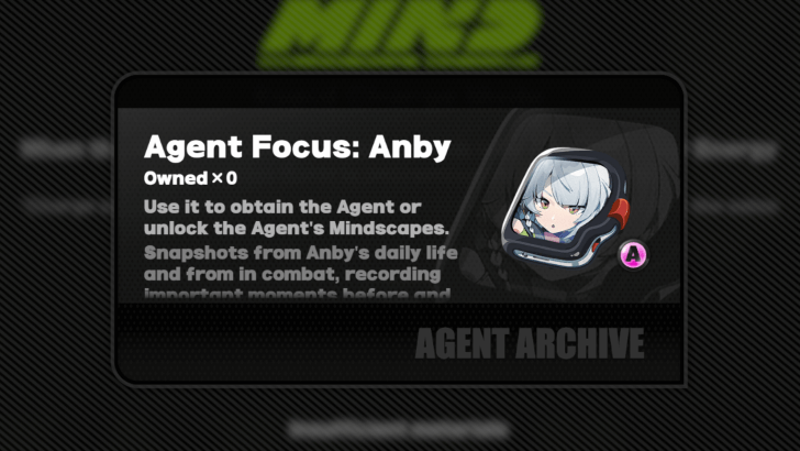 Agent Focus: Anby