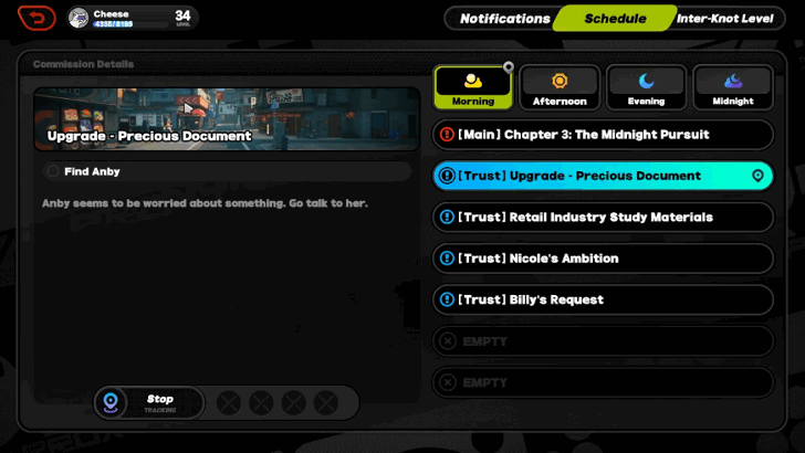 Shows Up in Your Schedule in the Morning