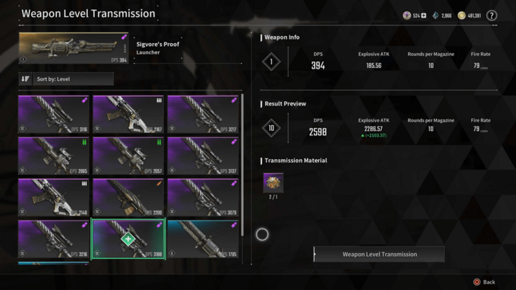 The First Descendant - Boost DPS Weapon Level Transmitter