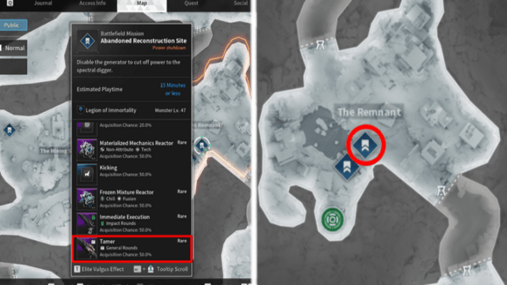 Tamer Farming Location