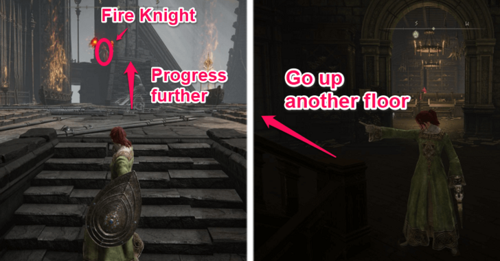 Specimen Storehouse Path to Seventh Floor