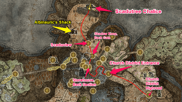 Elden Ring - Scadutree Chalice Map
