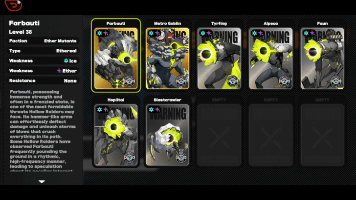 Bring Ice or Ether Characters