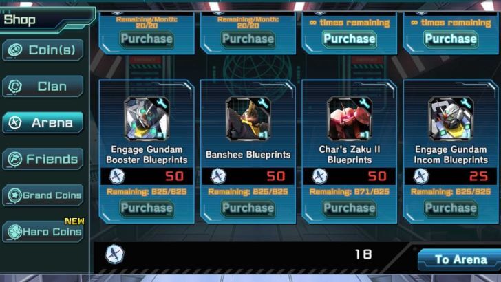 Shop Blueprints - Gundam UC Engage