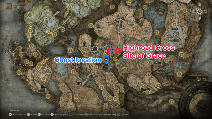 Elden Ring - Carian Sorcery Sword Enemy Drop Map Location