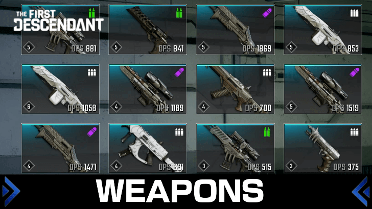 List of All Weapons | The First Descendant｜Game8