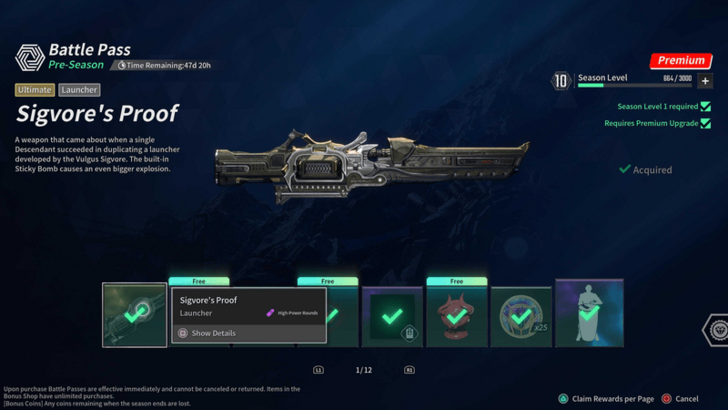 The First Descendant - Battle Pass Ultimate Weapon