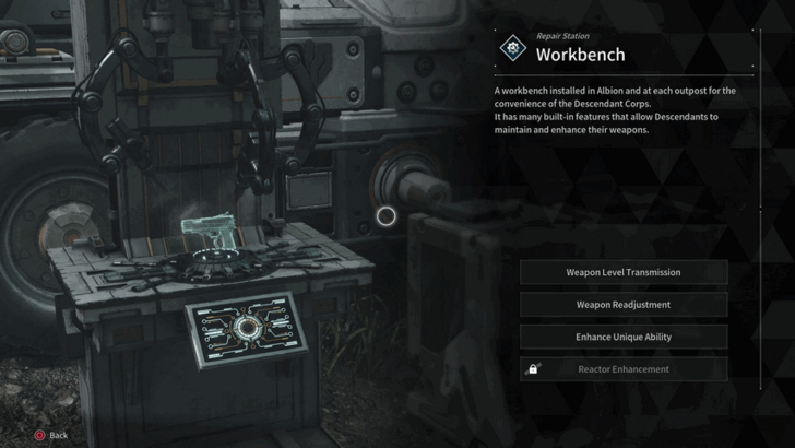 The First Descendant - Enhance Weapons at a Workbench