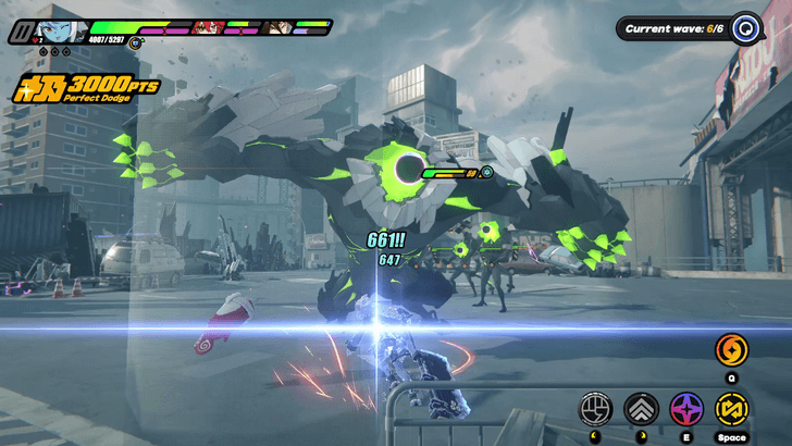 Successful Perfect Dodge Visual Cue