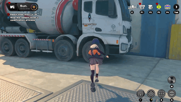 Apply the Solution to the Cement Mixer