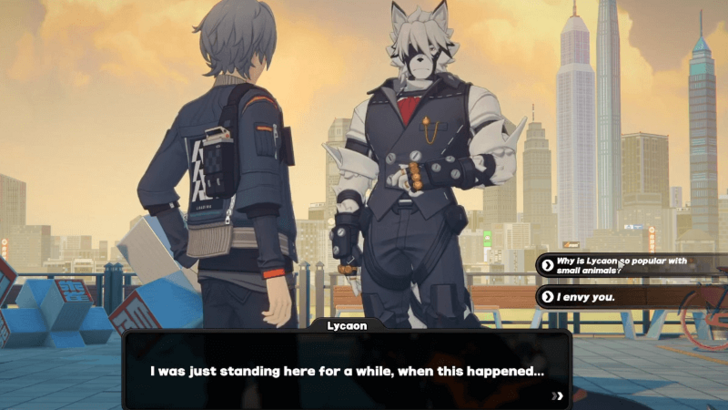 Lycaon Dialogue Choices in Fluffy Accident