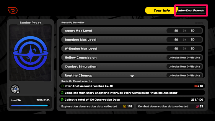 Click on Inter-Knot Friends