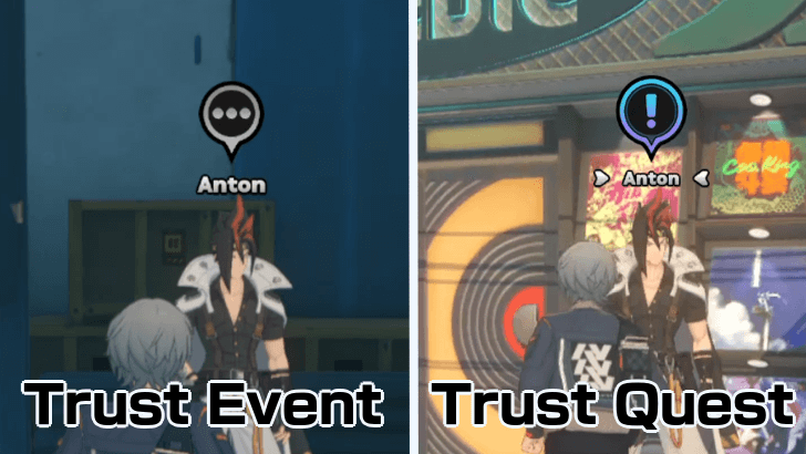 Difference Trust Event and Trust Quest