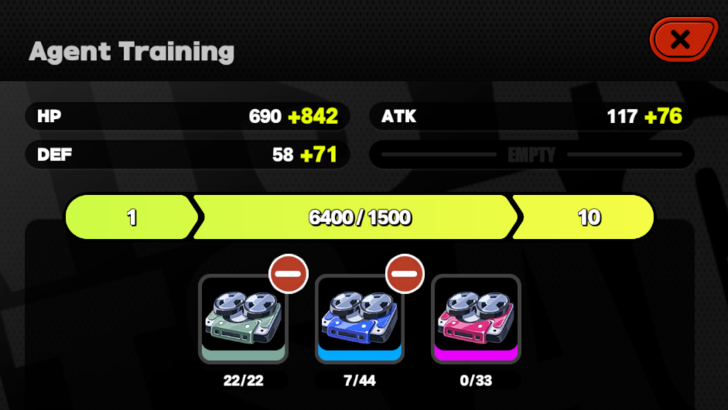 Leveling Agents to Increase Base Stats