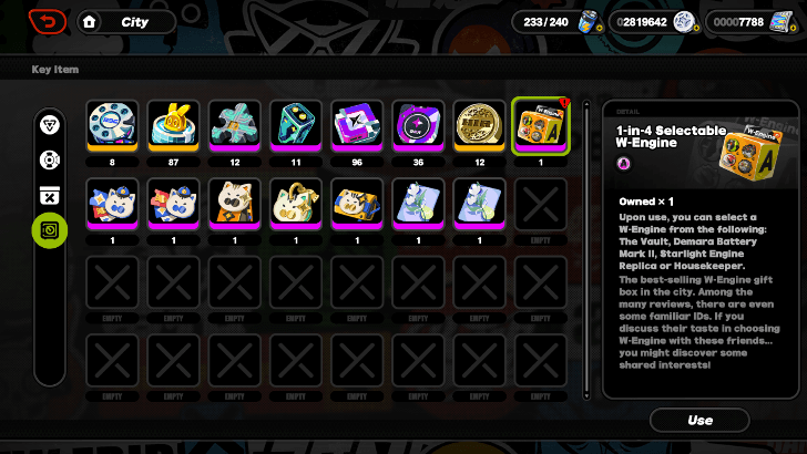 W-Engine Bundle in Storage